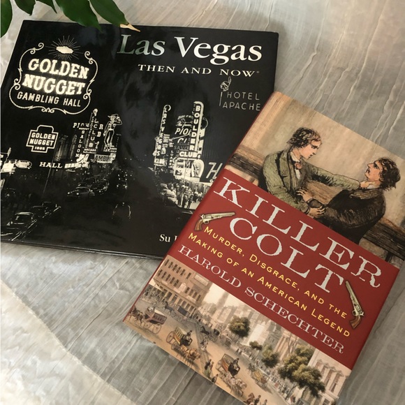 LAS VEGAS Then & Now, KILLER COLT lot of 2 hardcover books Old West theme - Picture 1 of 16